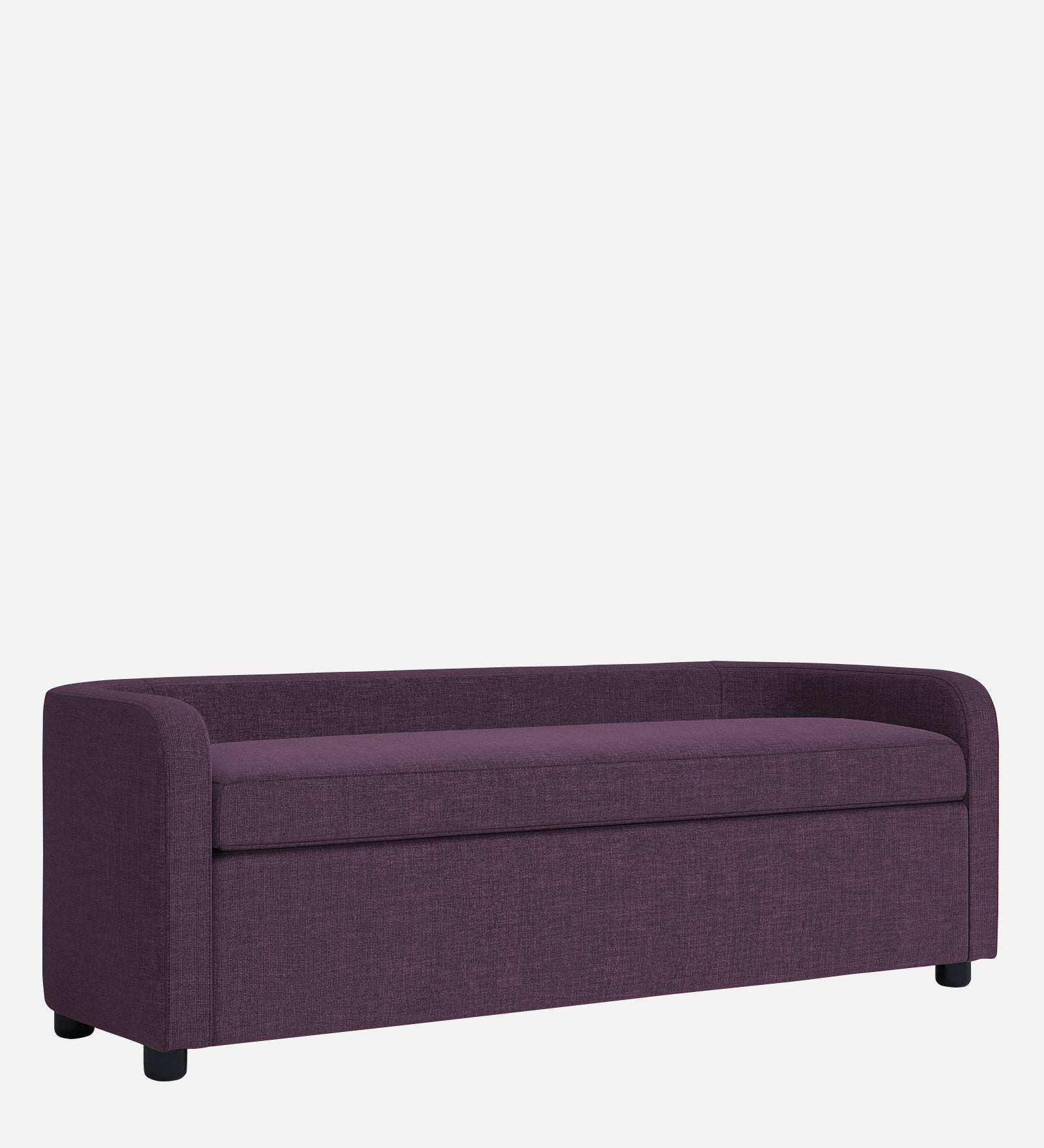 Cooper Fabric Storage Bench In Greek Purple Colour - Febonic Living