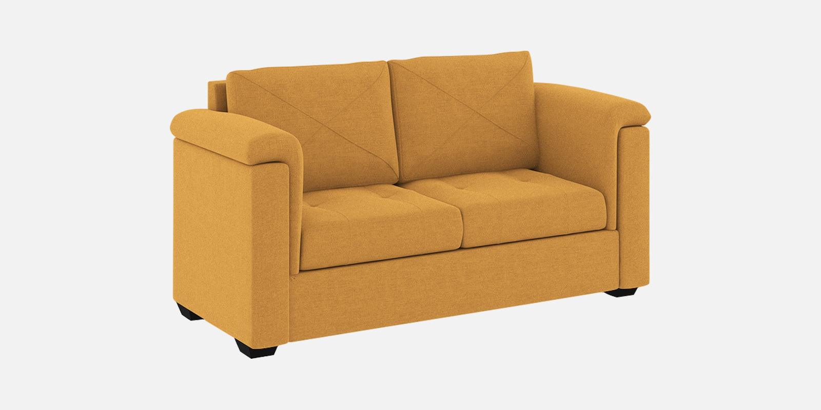 Andres Fabric 2 Seater Sofa In Blush Yellow Colour - Febonic Living