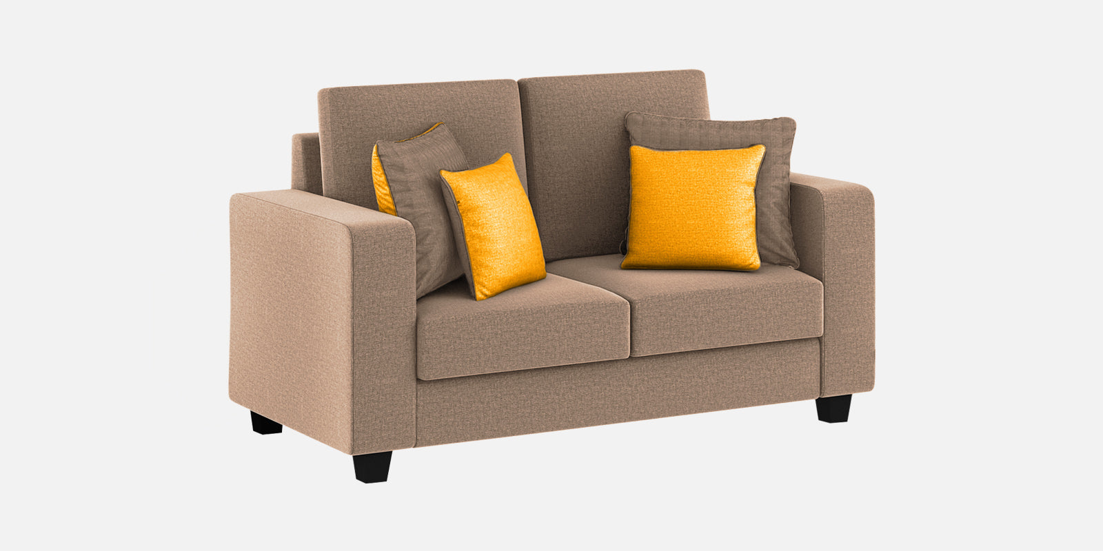 Nabi Fabric 2 Seater Sofa In Cookie Beige Colour - Febonic Living
