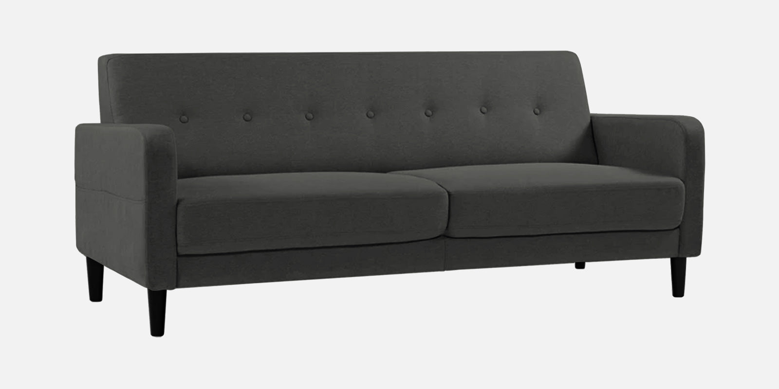 Marq Fabric 3 Seater Sofa In Charcoal Grey Colour - Febonic Living