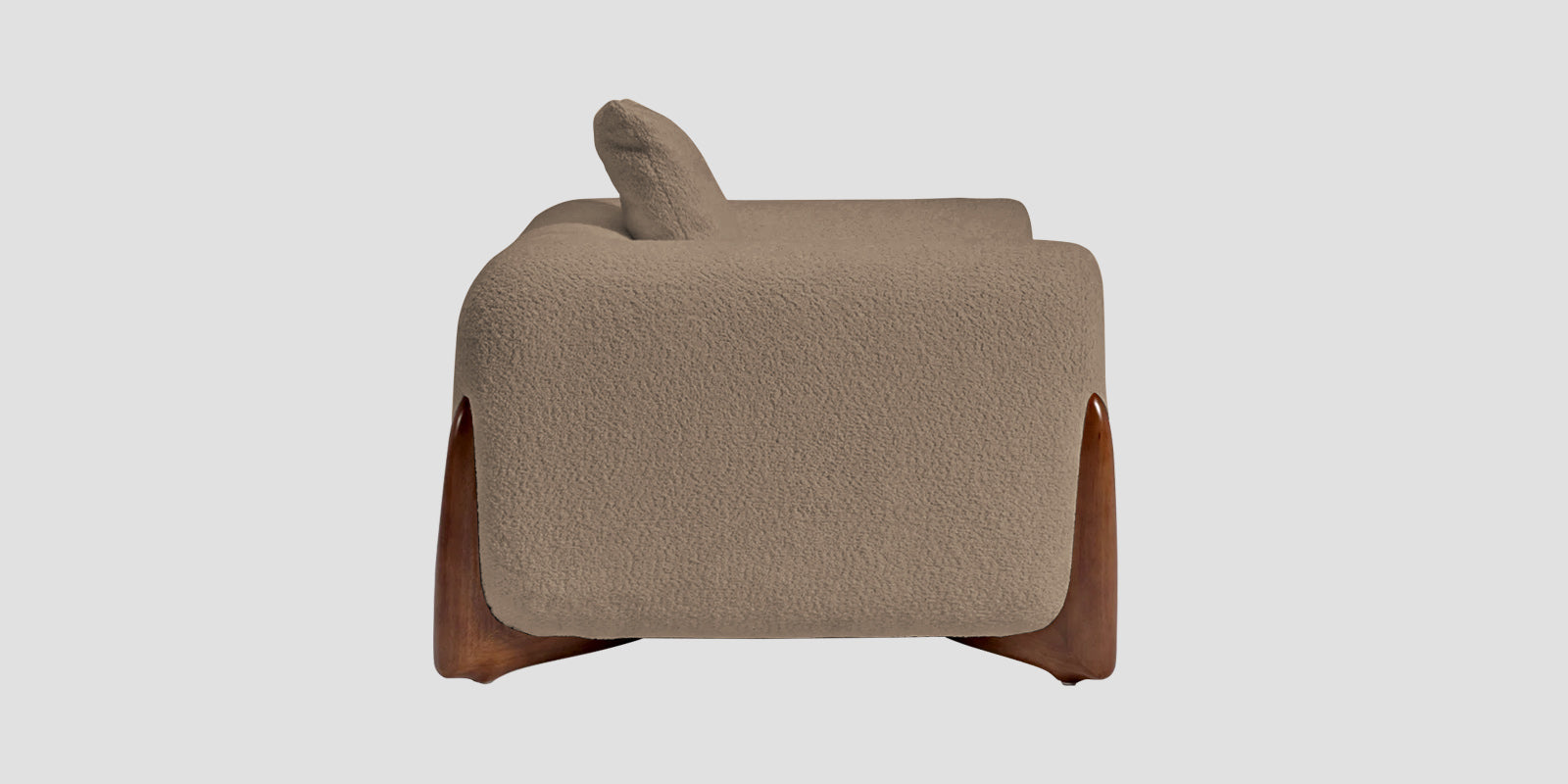 Boko Boucle 2 Seater Sofa In Mushroom Beige Colour - Febonic Living