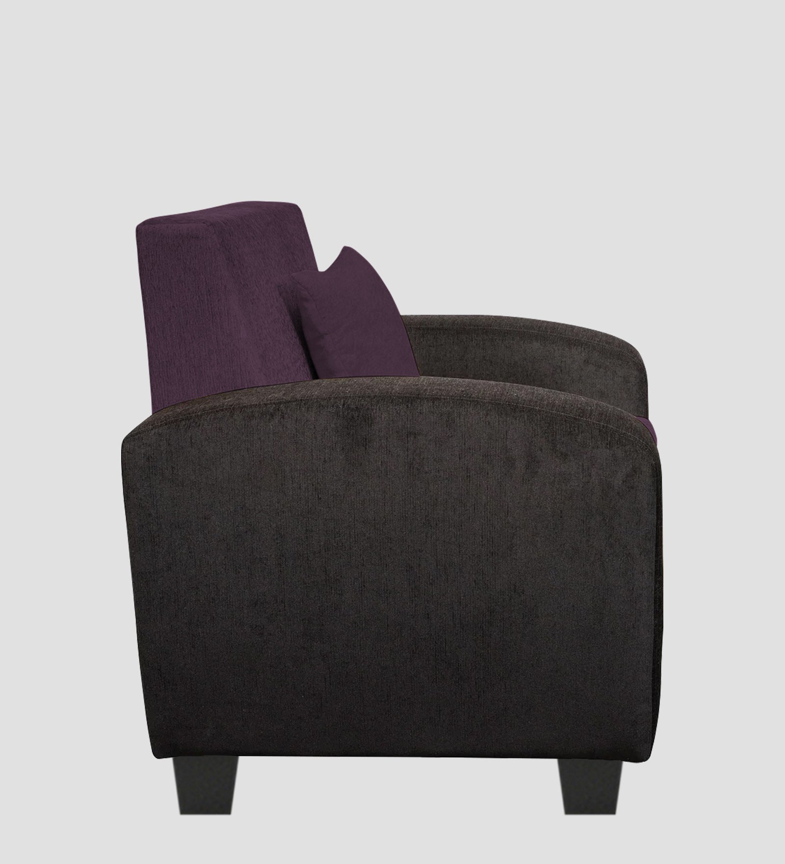 Alex Fabric 1 Seater Sofa In Greek Purple Colour - Febonic Living