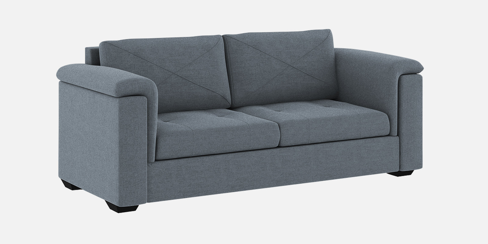 Andres Fabric 3 Seater Sofa In Indigo Blue Colour - Febonic Living