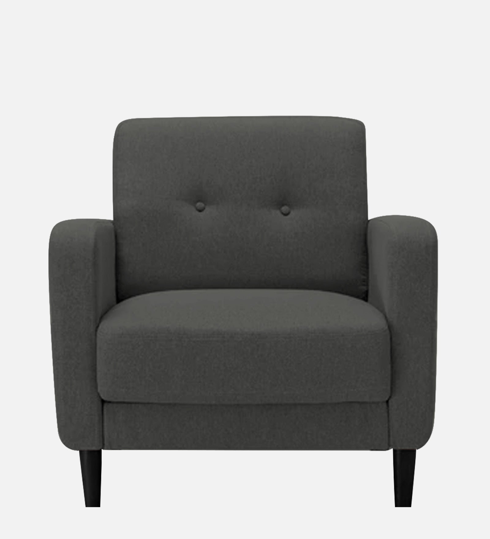 Marq Fabric 1 Seater Sofa In Charcoal Grey Colour - Febonic Living