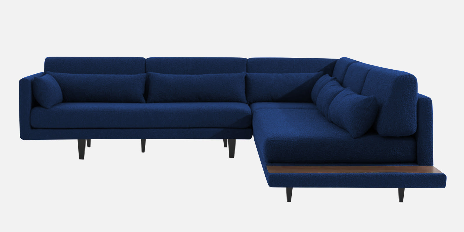 Malta Fabric 6 Seater LHS Corner Sofa In Royal Blue Colour - Febonic Living