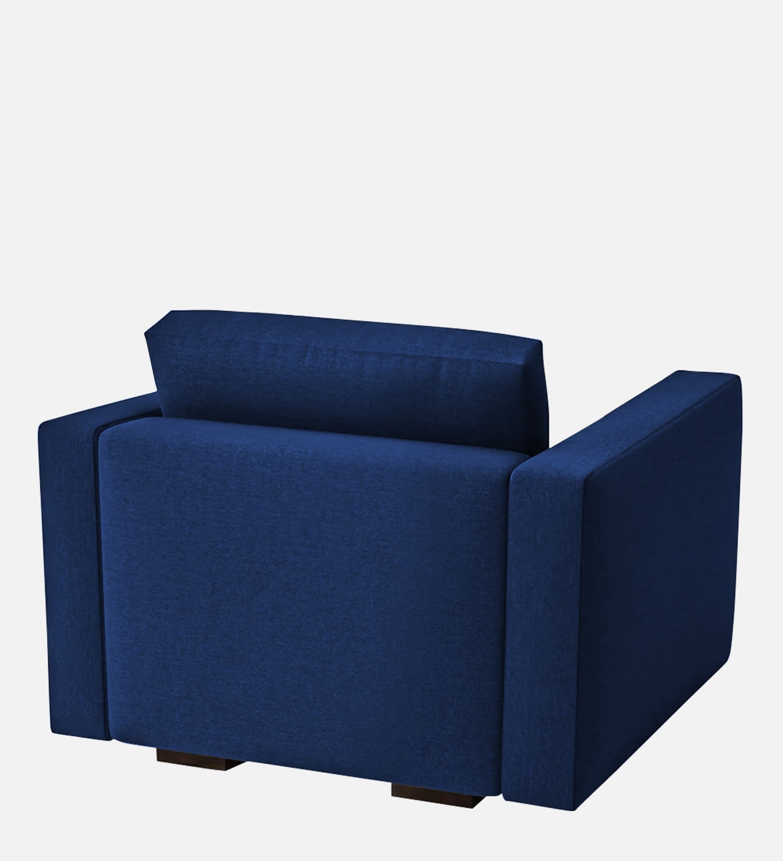 Messy Fabric 1 Seater Sofa In Royal Blue Colour - Febonic Living