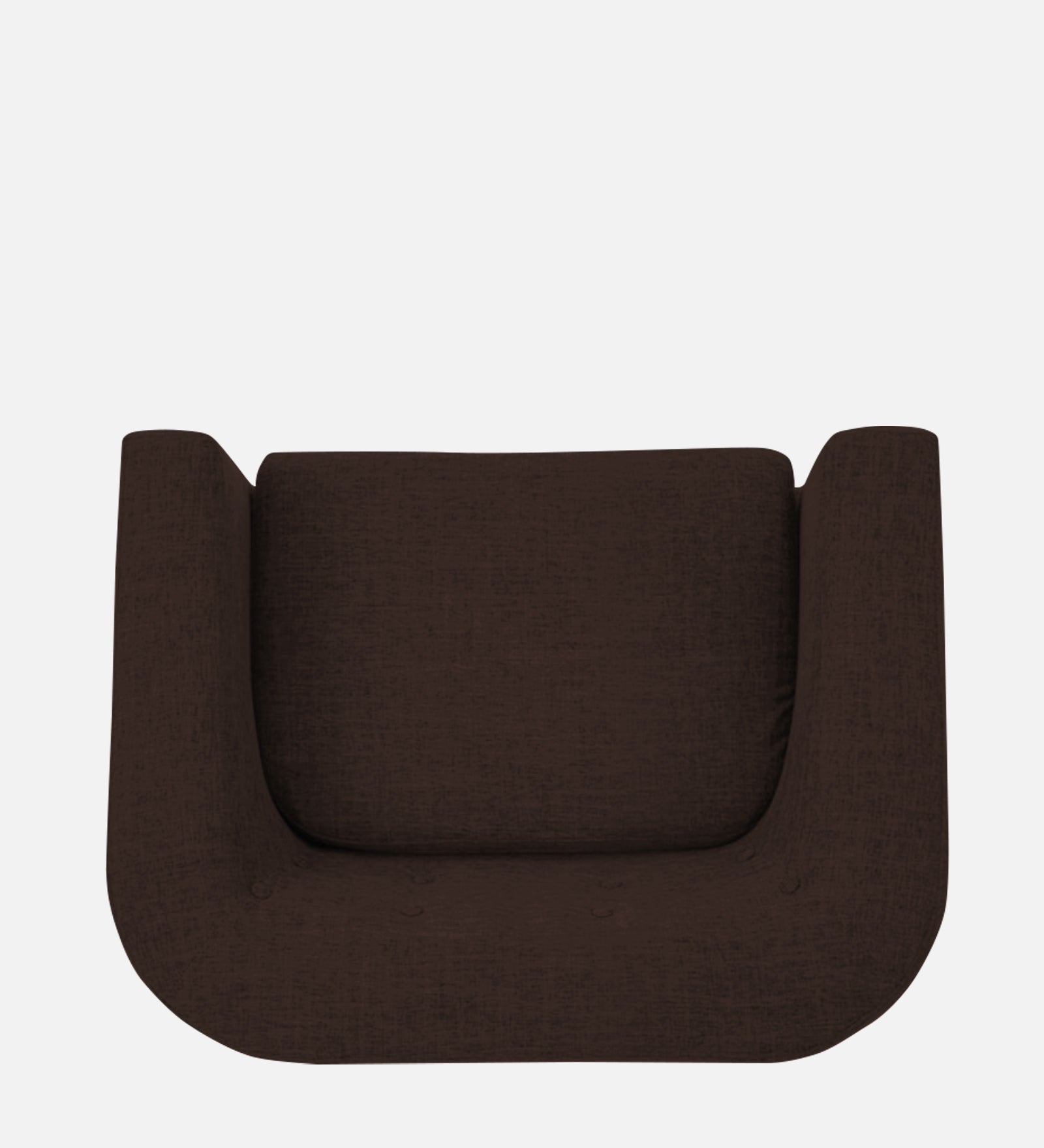 Casper Fabric 1 Seater Sofa In Coffee Brown Colour - Febonic Living
