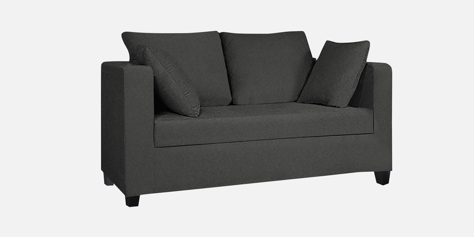 Nuska Fabric 2 Seater Sofa In Charcoal Grey Colour - Febonic Living
