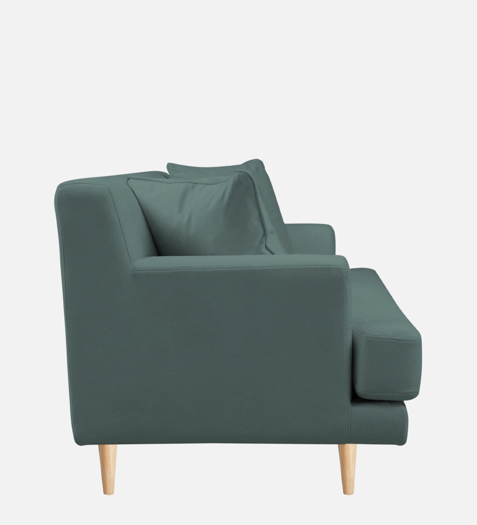 Woody Fabric 1 Seater Sofa In Pista Green Colour - Febonic Living
