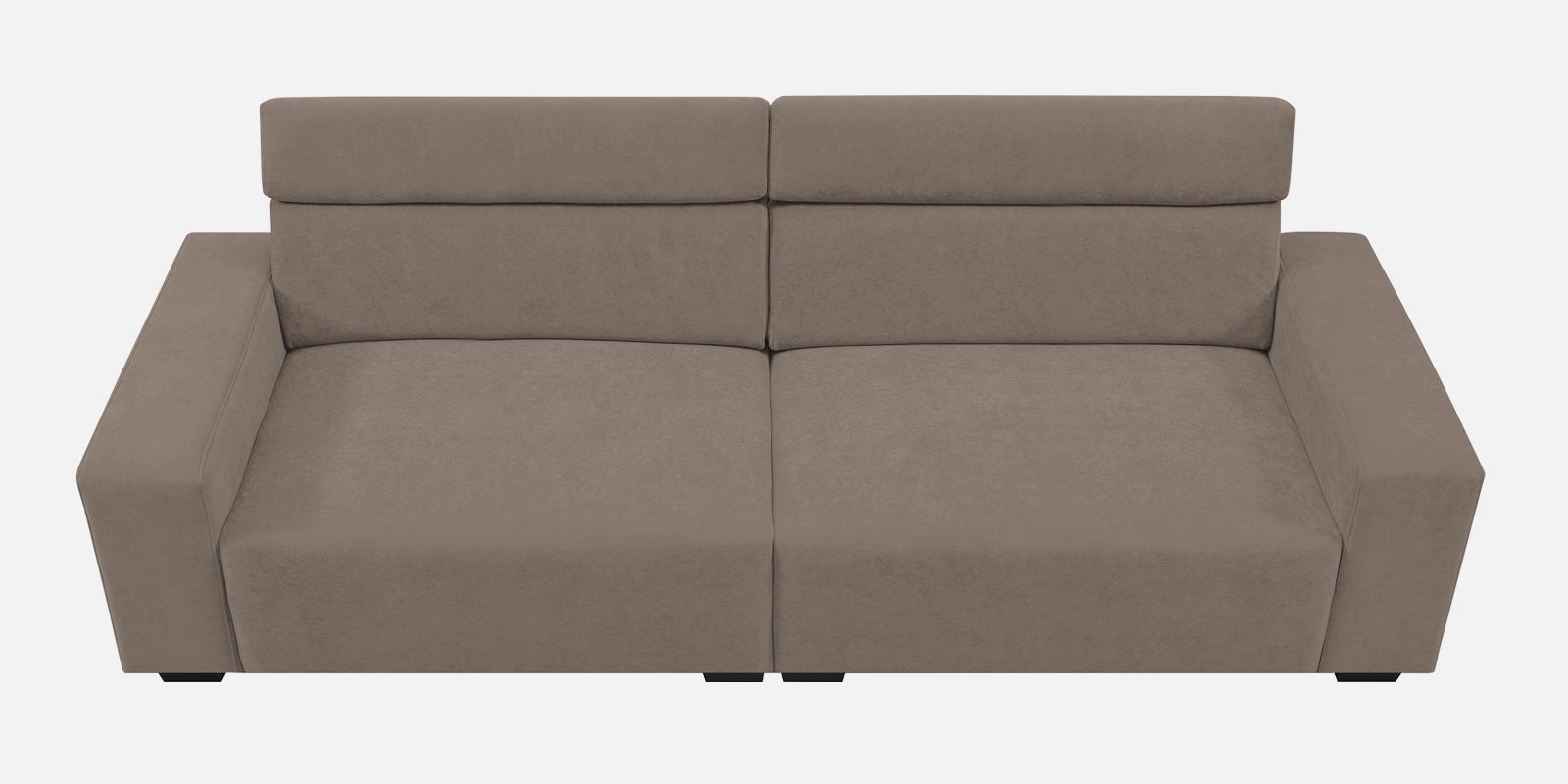 Hiro Fabric 3 Seater Sofa In Rock Beige Colour - Febonic Living
