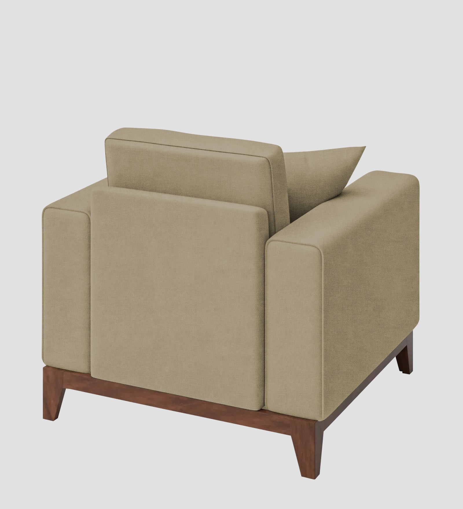 Luca Fabric 1 Seater Sofa In Honey Beige Colour - Febonic Living