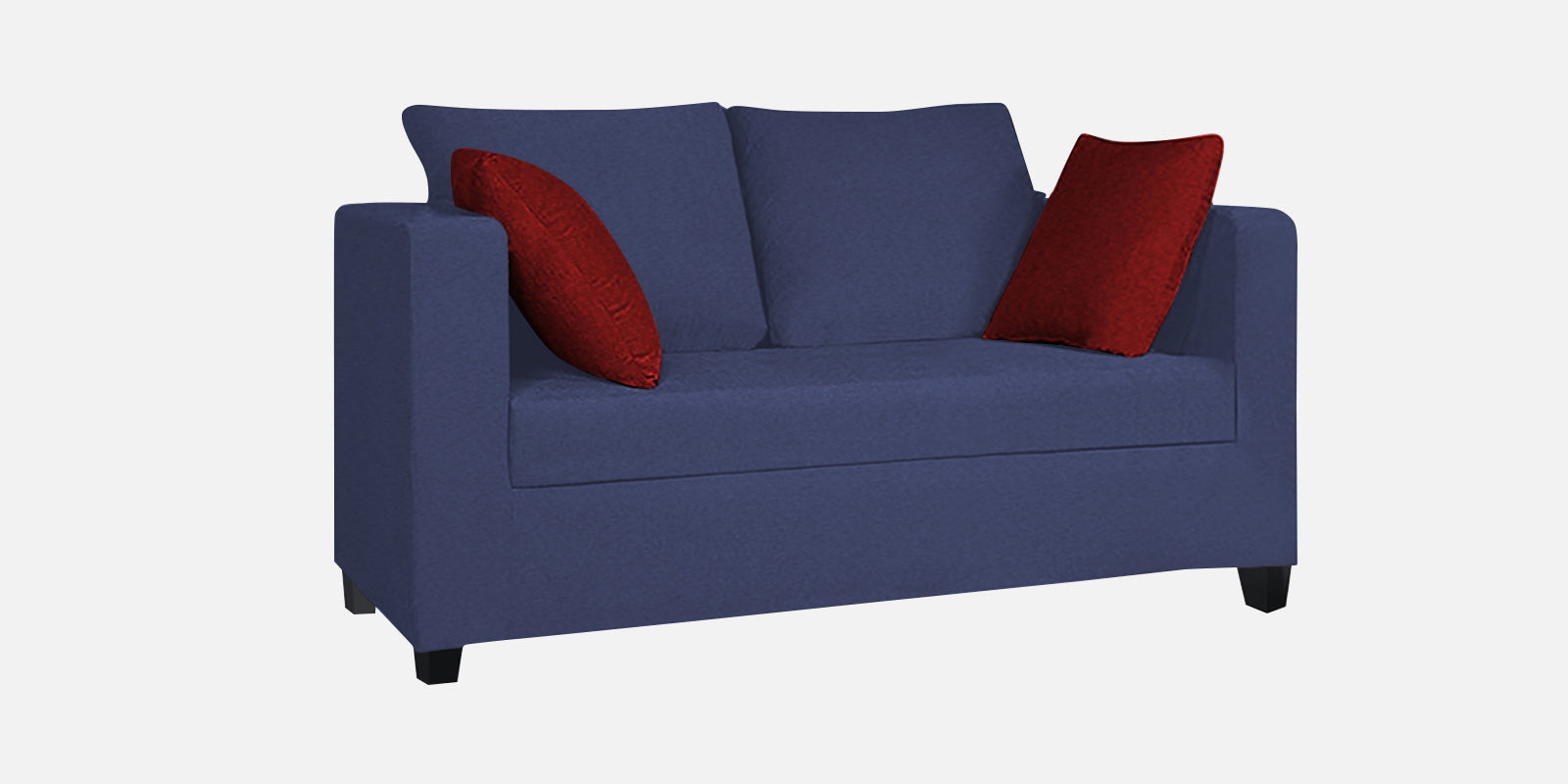 Nuska Fabric 2 Seater Sofa In Slate Blue Colour - Febonic Living