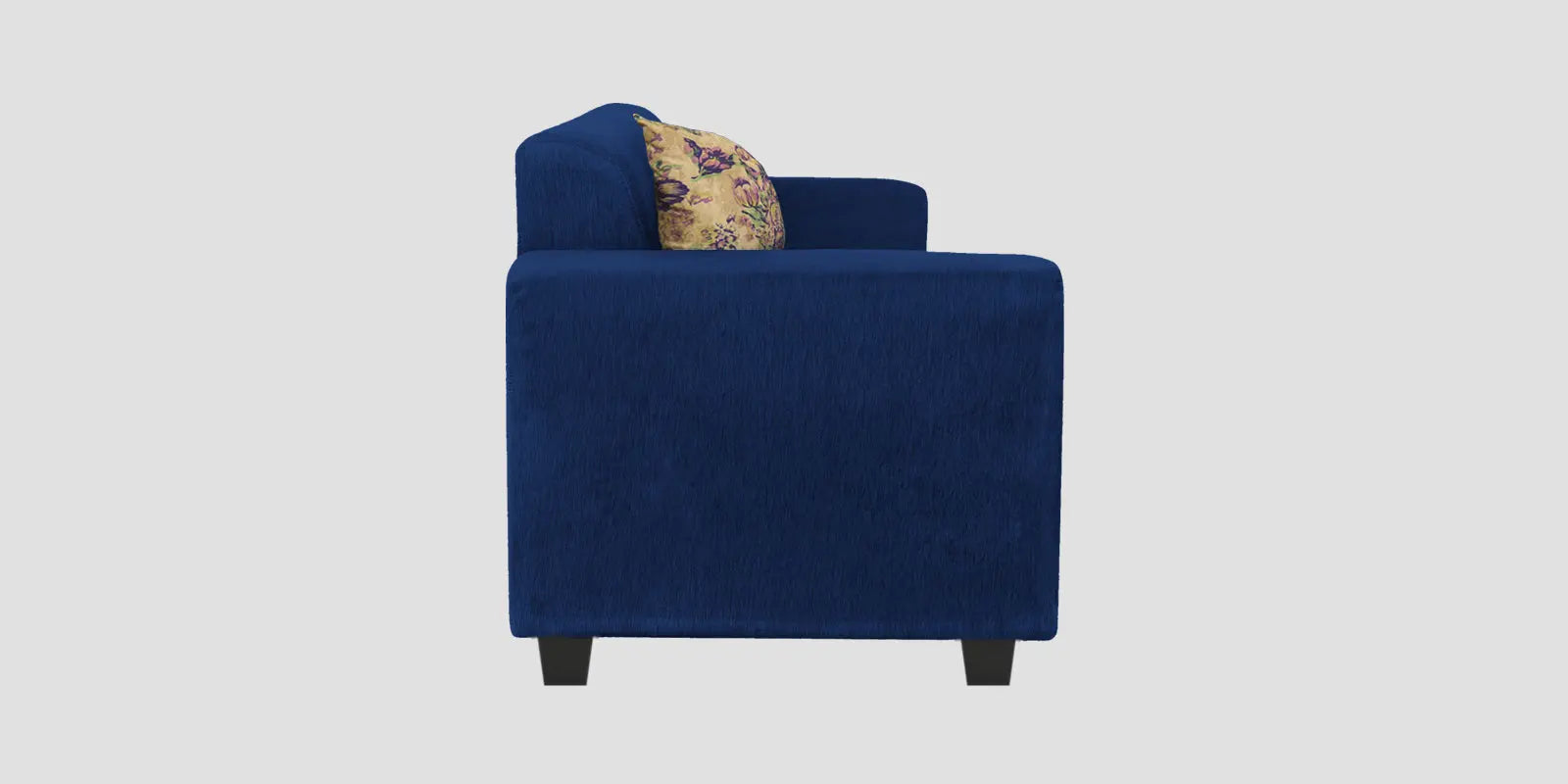 Lipu Fabric 3 Seater Sofa In Royal Blue Colour Febonic Living