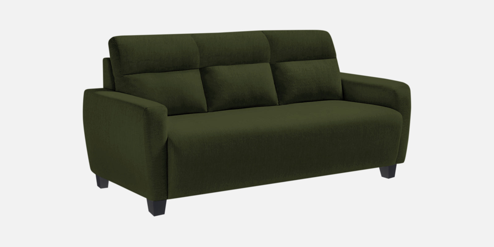 Bakadi Fabric 3 Seater Sofa in Olive Green Colour