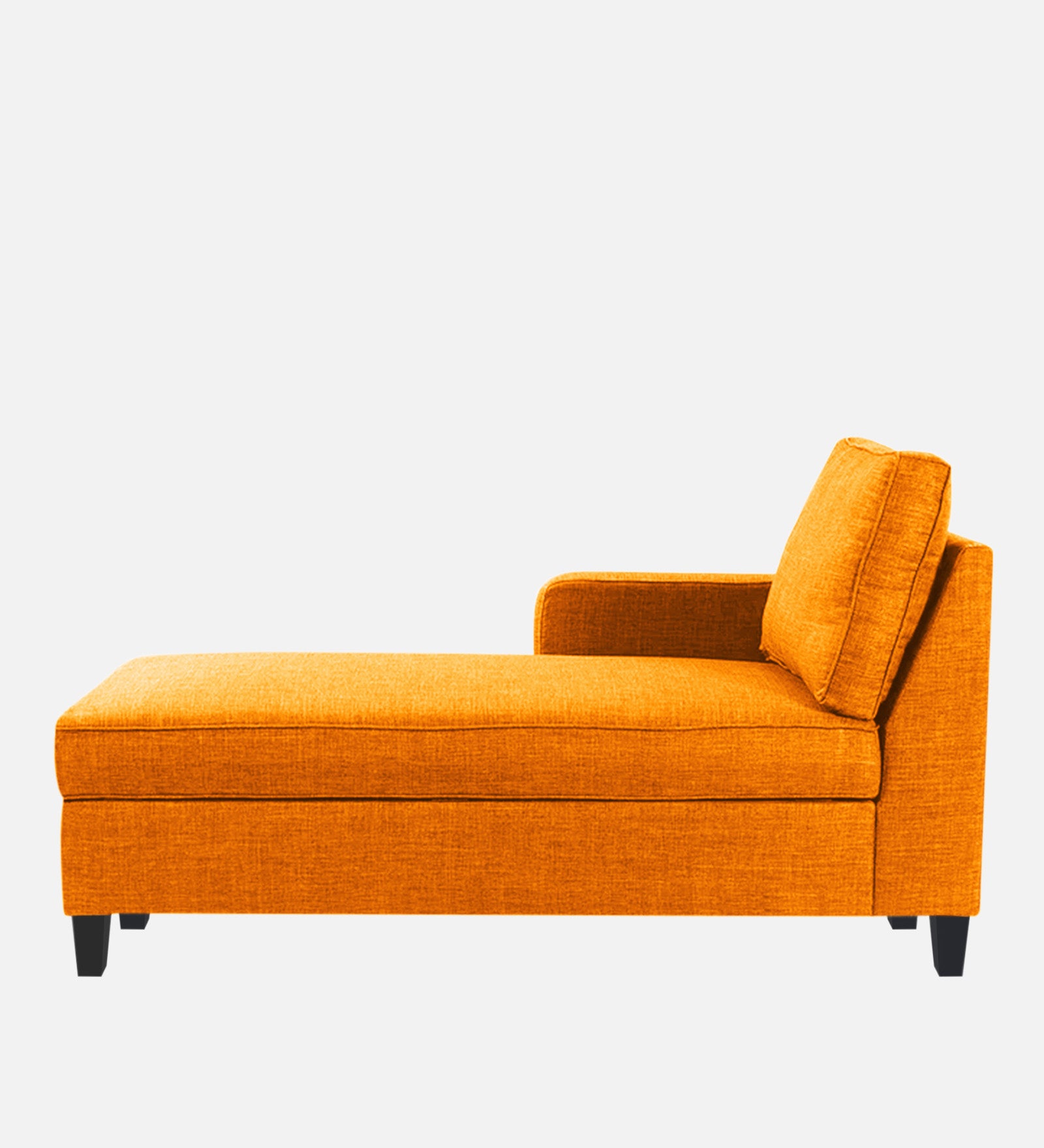 Harry Fabric LHS Chaise Lounger In Vivid Orange Colour - Febonic Living