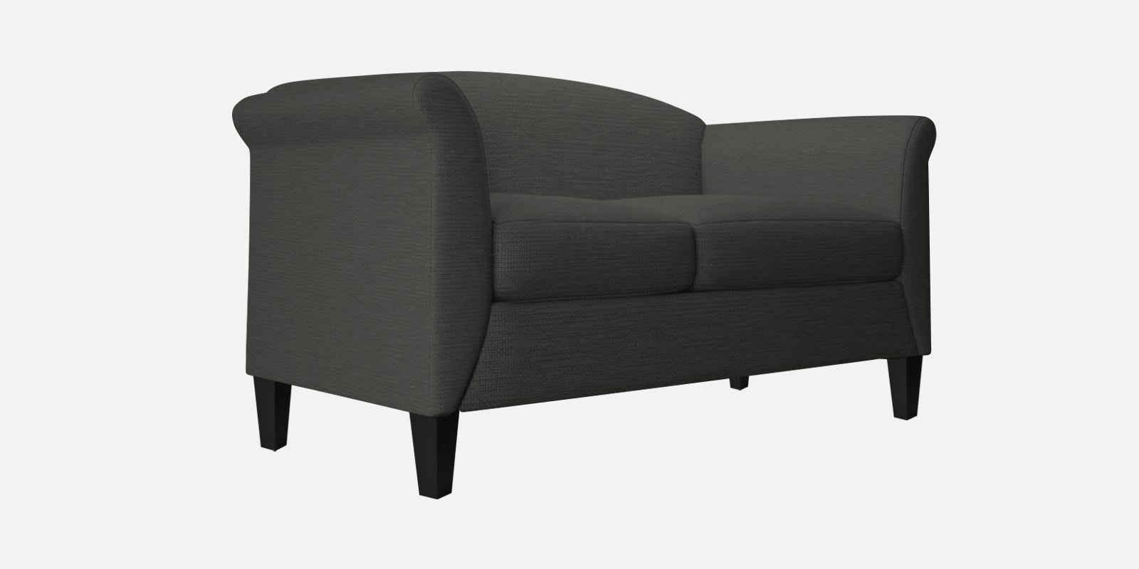 Kimber Fabric 2 Seater Sofa In Charcoal Grey Colour - Febonic Living
