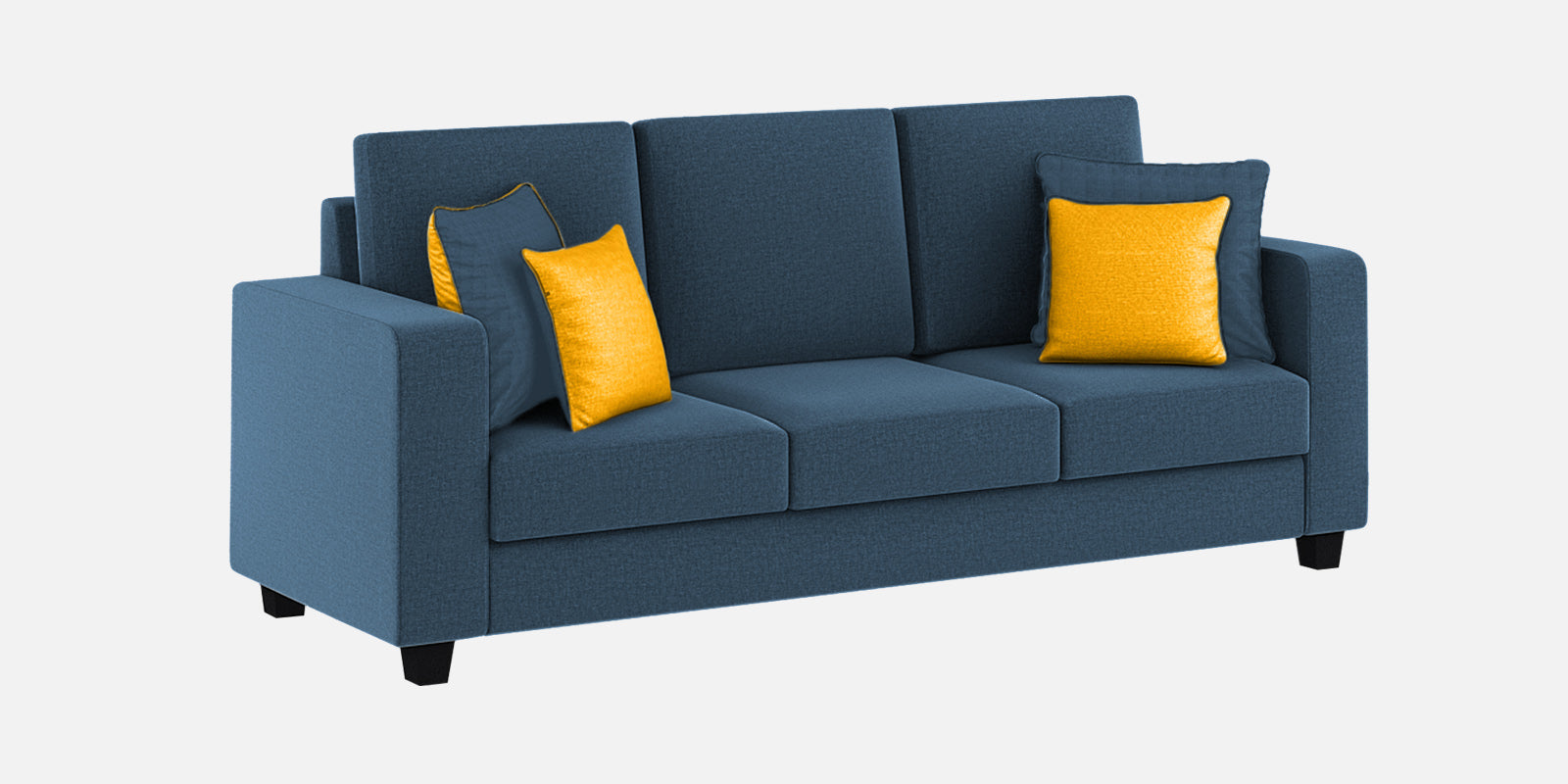 Nabi Fabric 3 Seater Sofa In Light Blue Colour - Febonic Living