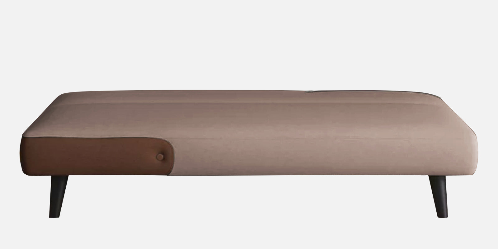 Vedan Fabric 3 Seater Convertible Sofa Cum Bed In Kadhi Beige Colour - Febonic Living