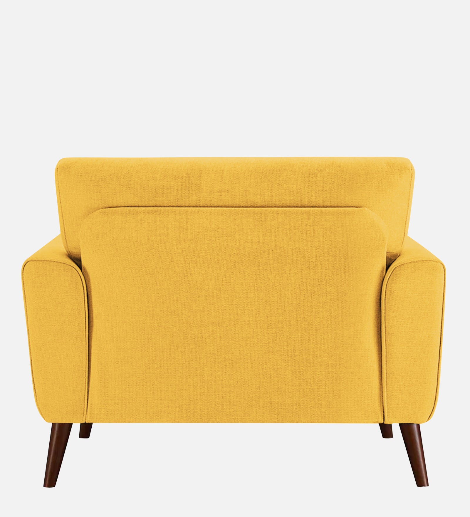 Castro Fabric 1 Seater Sofa In Bold Yellow Colour - Febonic Living