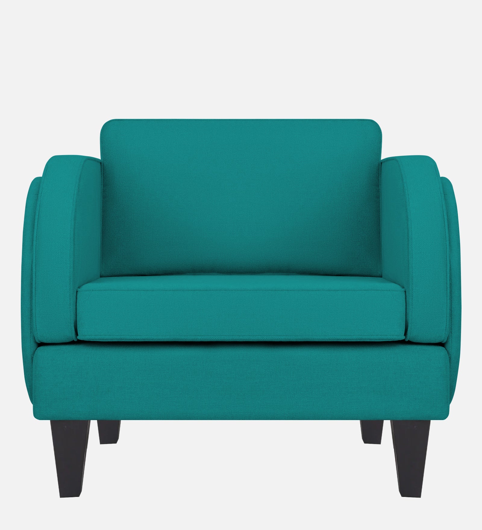 Siddy Fabric 1 Seater Sofa in Sea green Colour