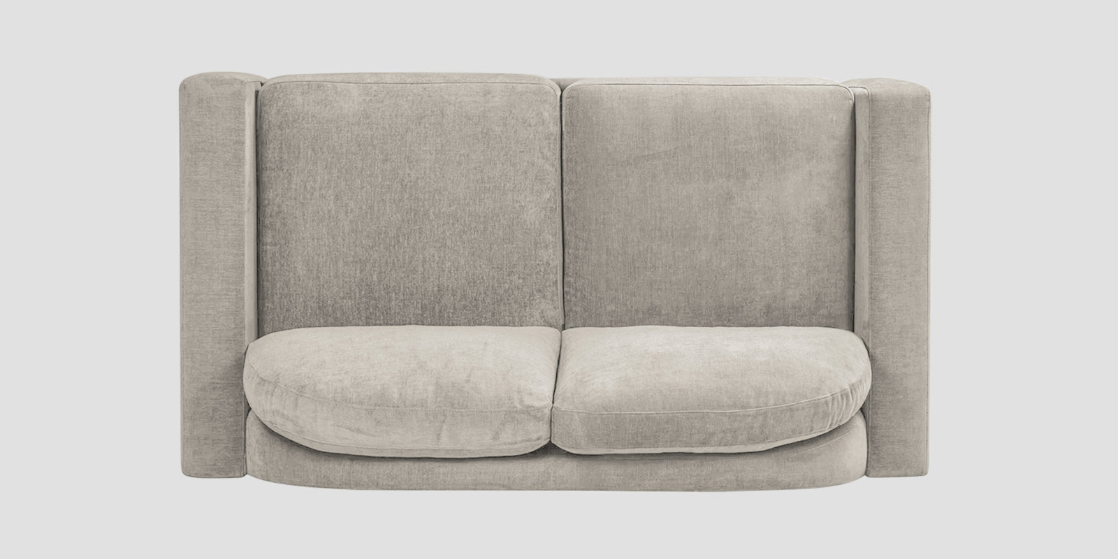 Dara Fabric 2 Seater Sofa In Ash Grey Colour - Febonic Living