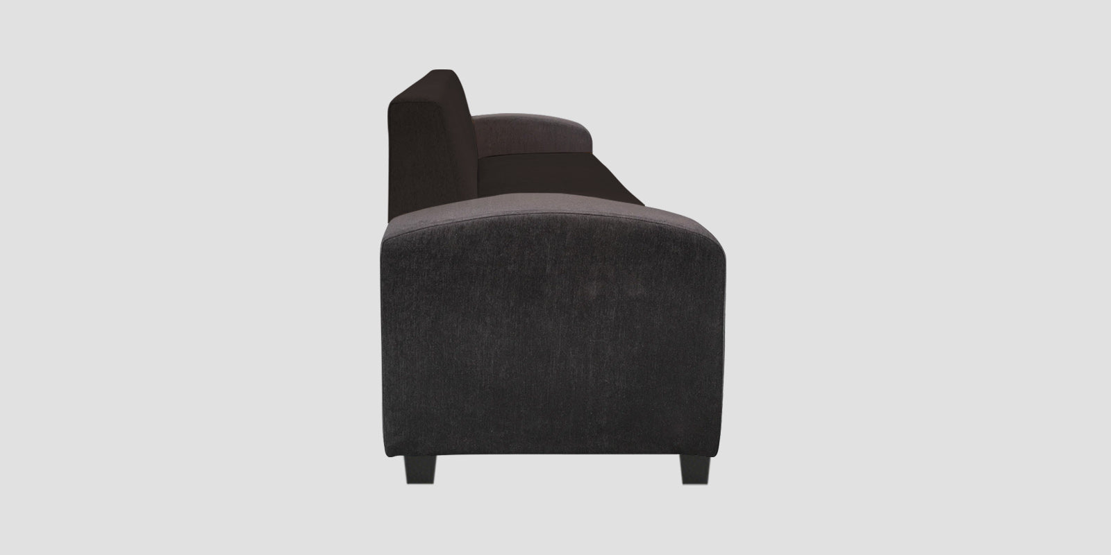 Alex Fabric 3 Seater Sofa In Cara Brown Colour