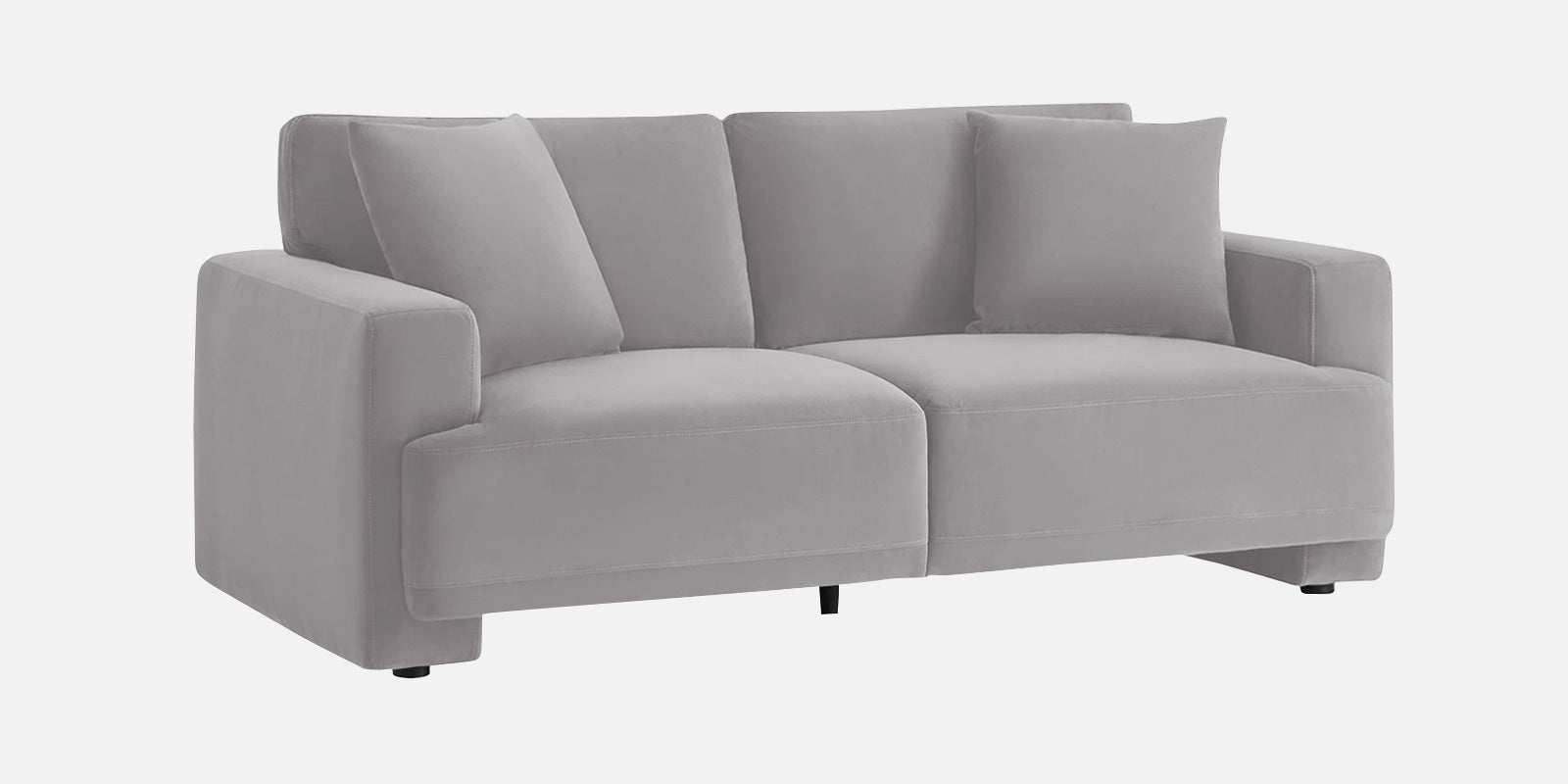 Kosta Velvet 2 Seater Sofa In Concrete Grey Colour - Febonic Living