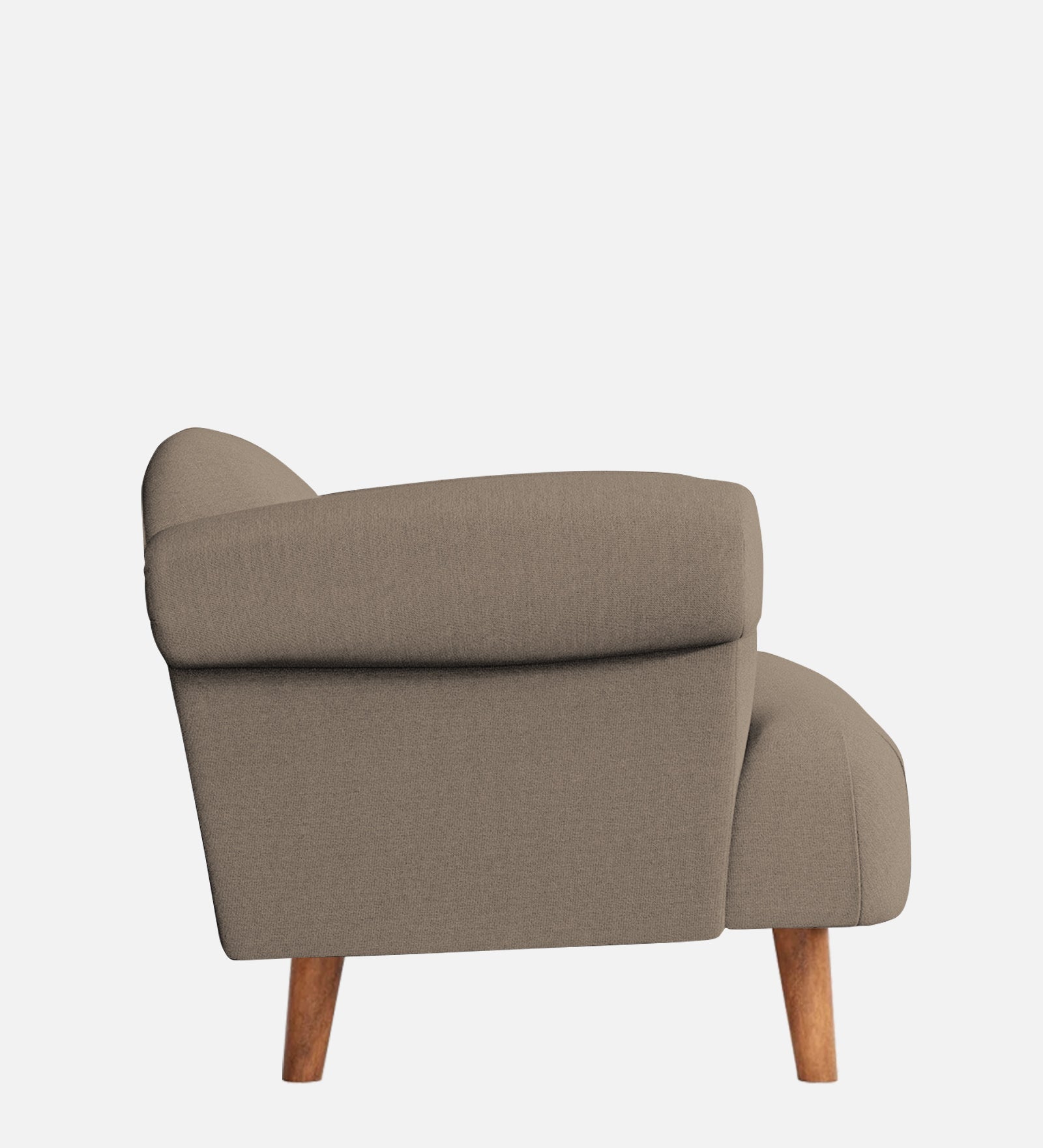 Barber Fabric 1 Seater Sofa In Hazel Beige Colour - Febonic Living
