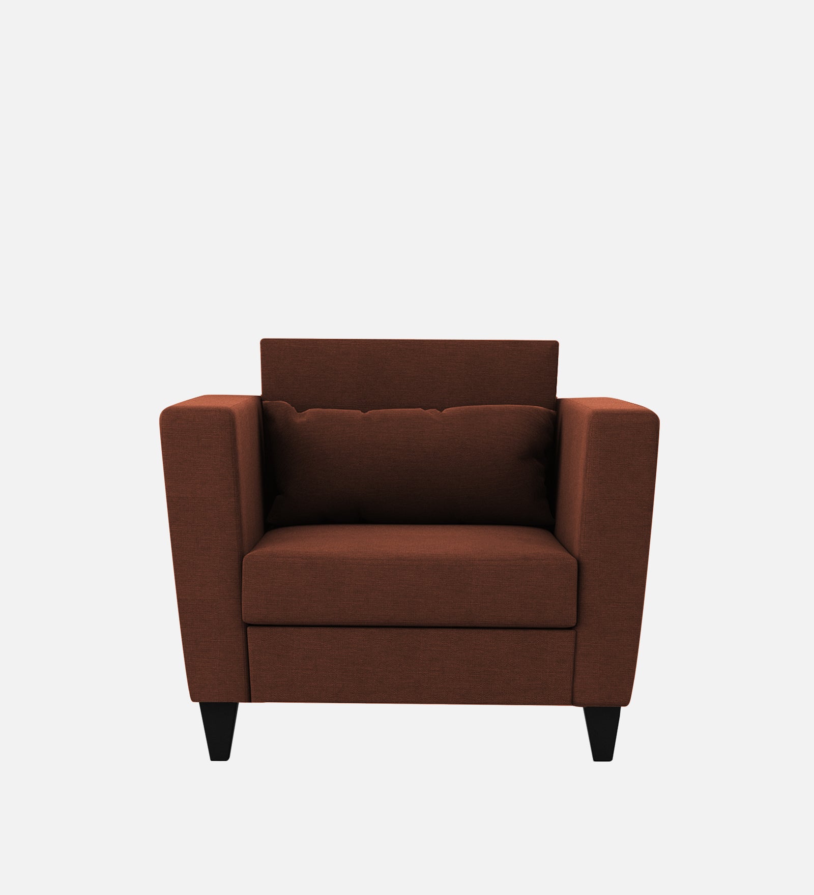 Tokyo Fabric 1 Seater Sofa In Coffee Brown Colour - Febonic Living
