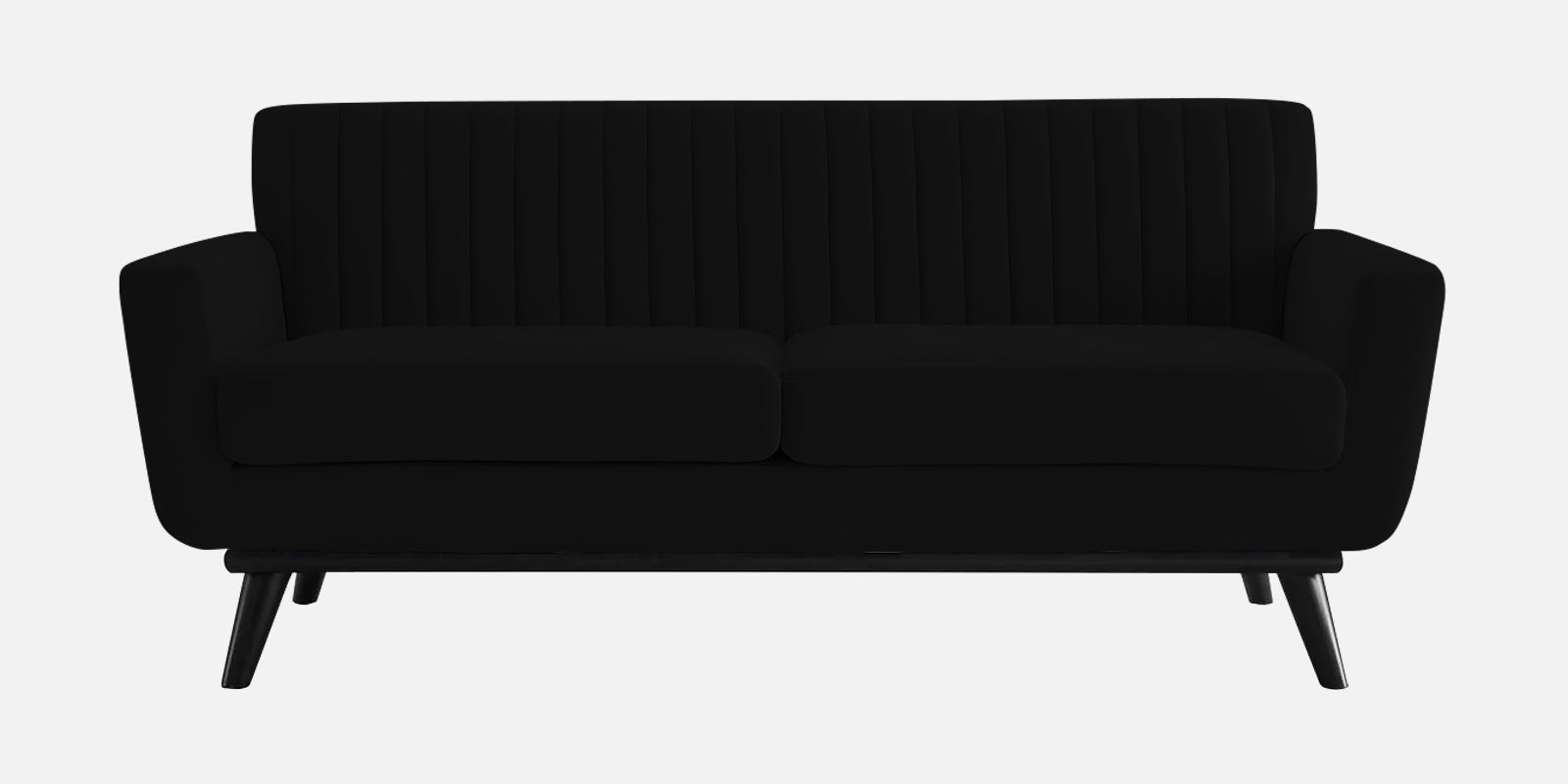 Tucker Velvet 2 Seater Sofa In Adam Black Colour - Febonic Living