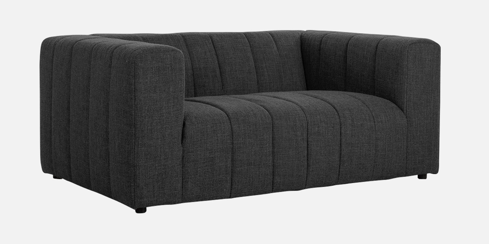 Lara Fabric 2 Seater Sofa In Charcoal Grey Colour - Febonic Living