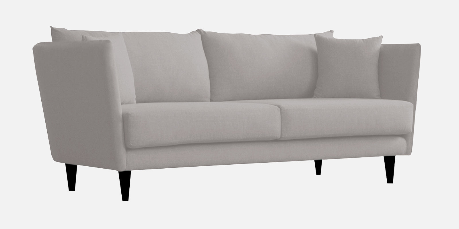 Norway Velvet 3 Seater Sofa In Concrete Grey Colour - Febonic Living