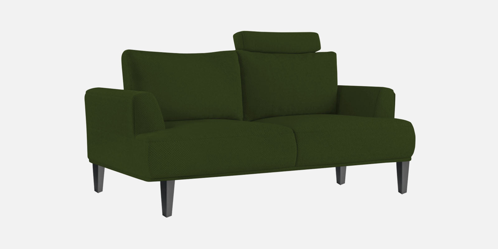 Como Fabric 2 Seater Sofa In Olive Green Colour - Febonic Living