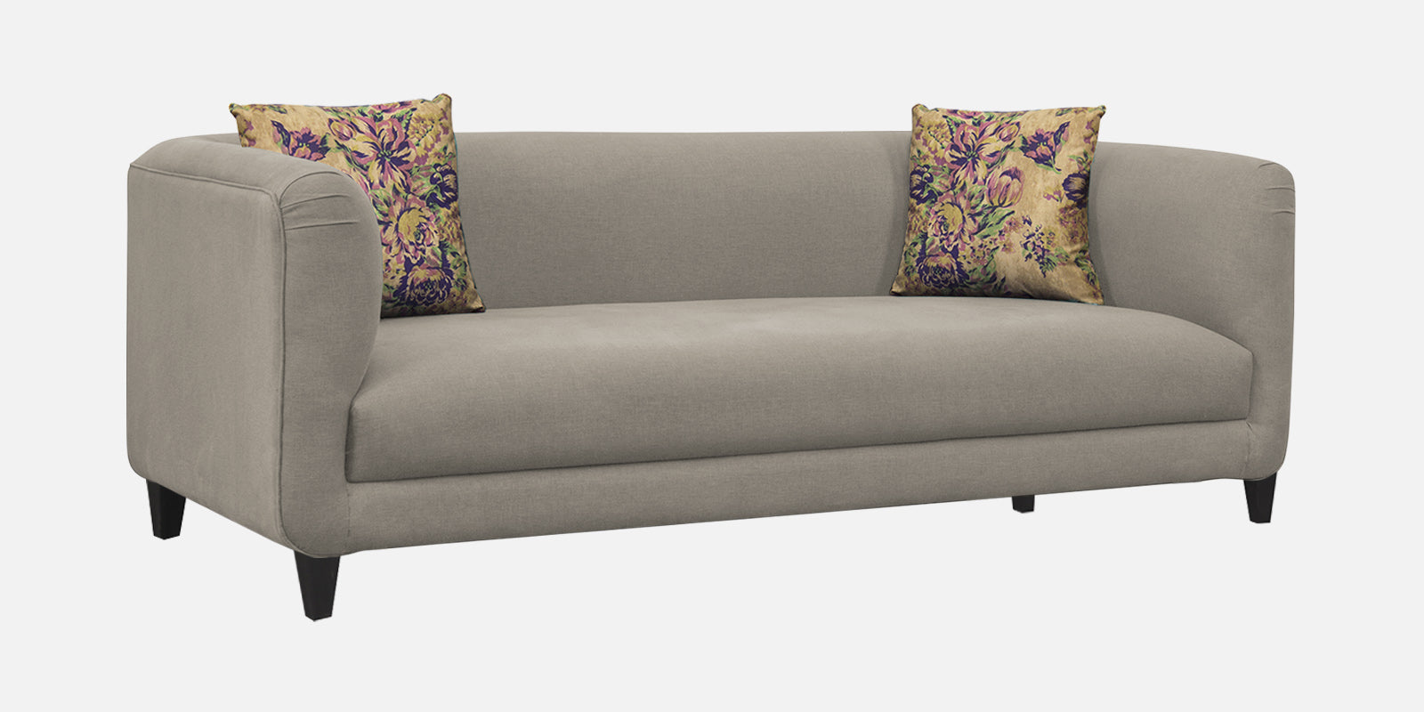 Niki Fabric 3 Seater Sofa In Ash Grey Colour - Febonic Living