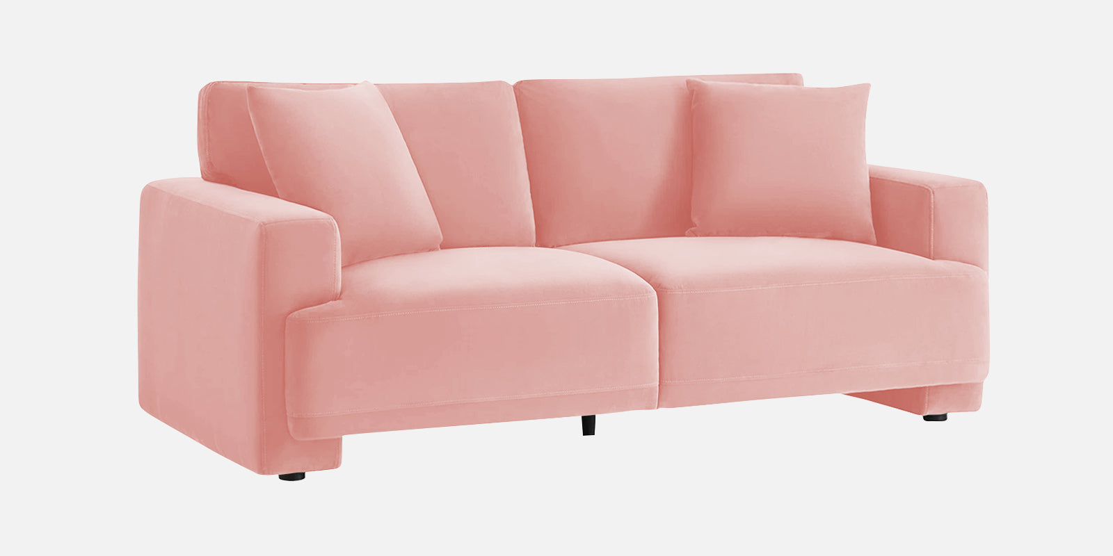 Kosta Velvet 2 Seater Sofa In Millennial Pink Colour - Febonic Living