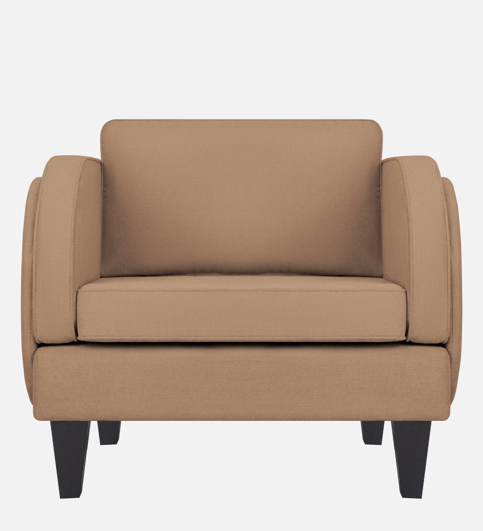 Siddy Fabric 1 Seater Sofa In Cookie Beige Colour - Febonic Living