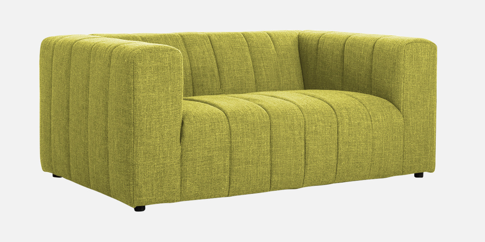 Lara Fabric 2 Seater Sofa In Parrot Green Colour - Febonic Living