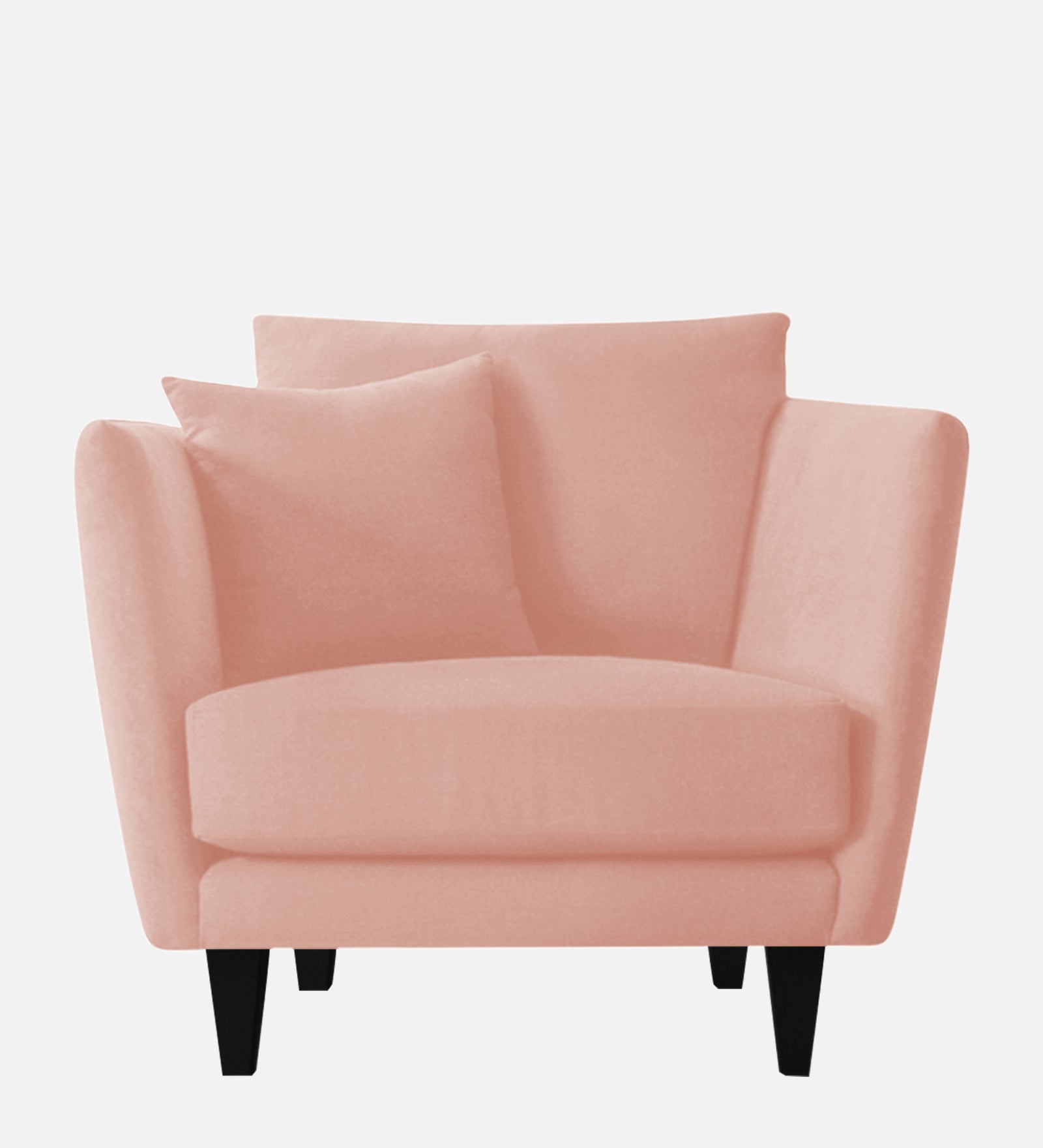 Norway Velvet 1 Seater Sofa In Blush Pink Colour - Febonic Living