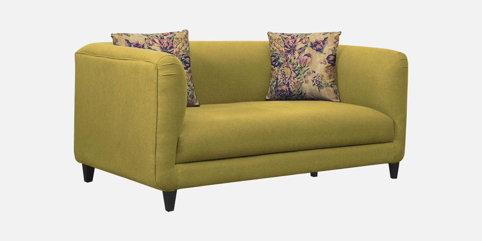 Niki Fabric 2 Seater Sofa In Parrot Green Colour - Febonic Living