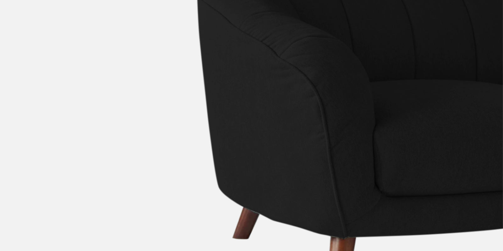 Benjamin Fabric 2 Seater Sofa In Zed Black Colour - Febonic Living
