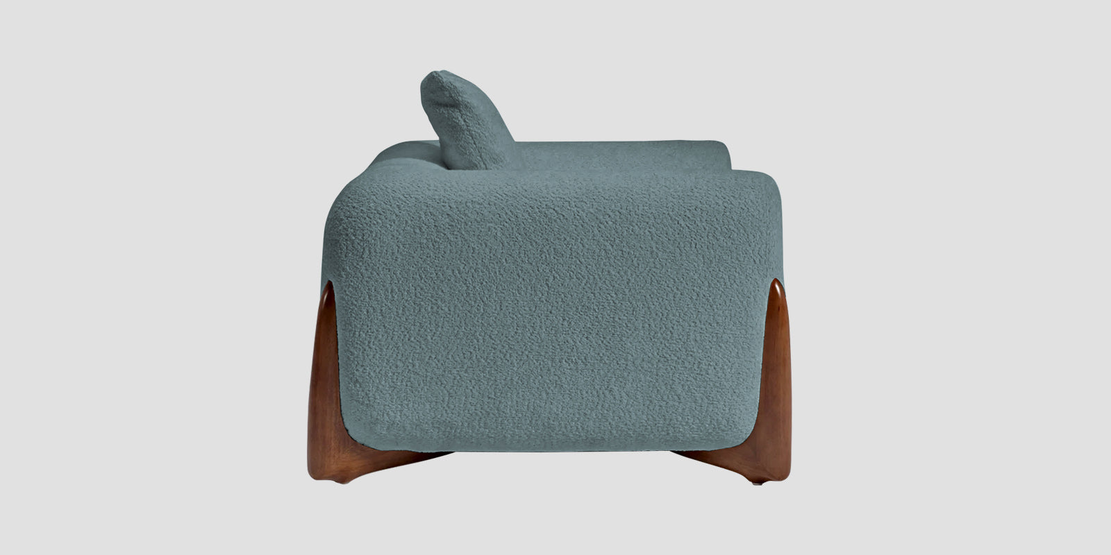 Boko Boucle 2 Seater Sofa In Stormy Blue Colour - Febonic Living