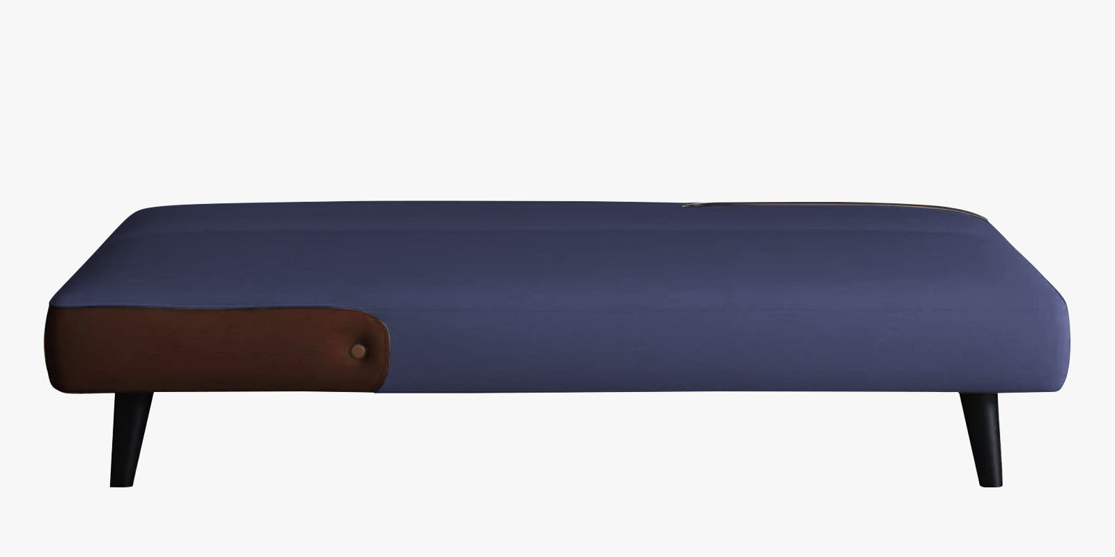 Vedan Fabric 3 Seater Convertible Sofa Cum Bed In Slate Blue Colour - Febonic Living