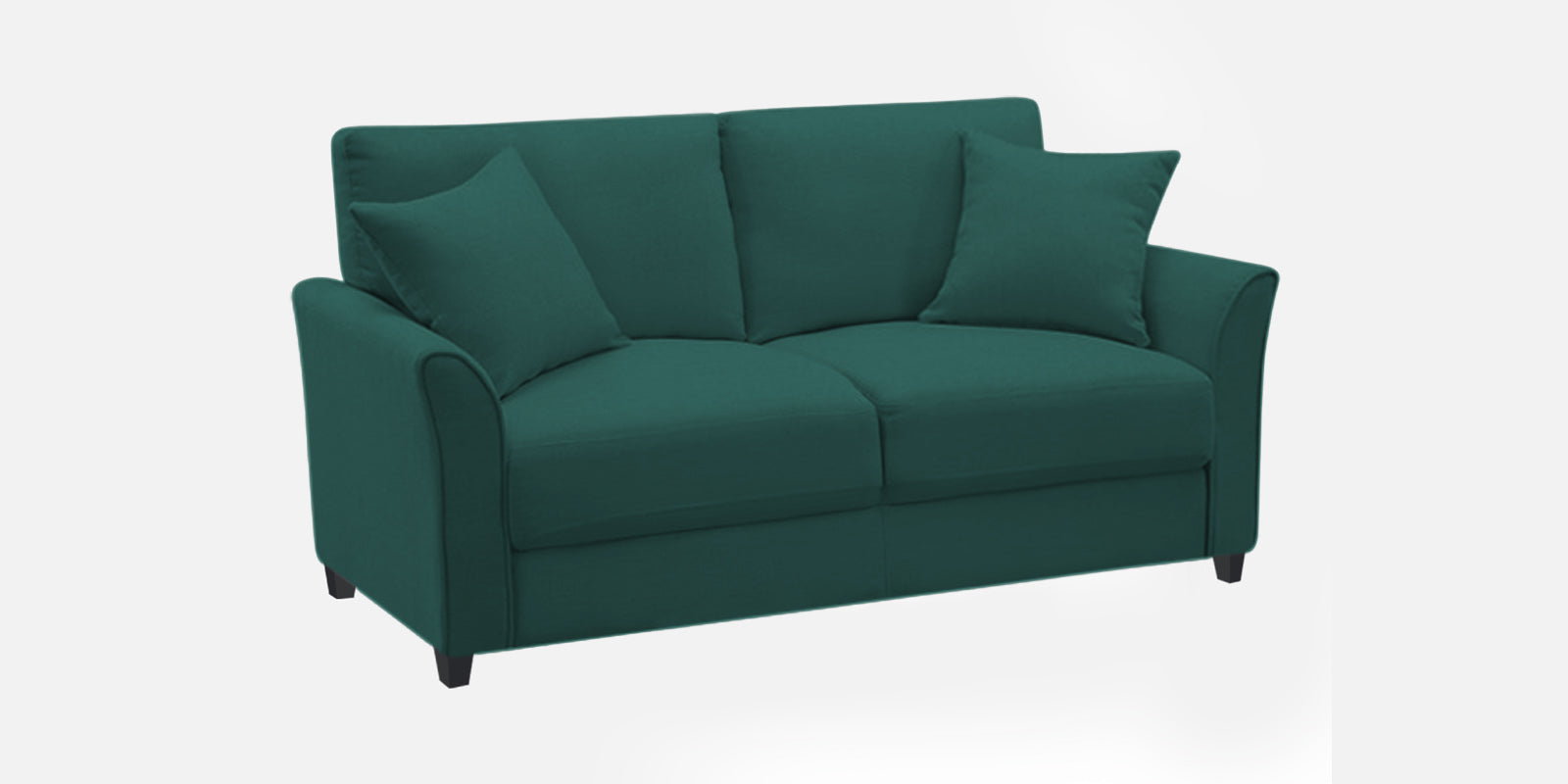 Daroo Velvet 2 Seater Sofa In Pine Green Colour - Febonic Living