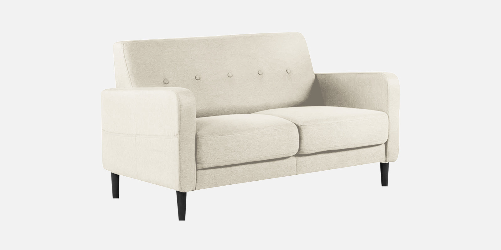 Marq Fabric 2 Seater Sofa In Ivory Cream Colour - Febonic Living
