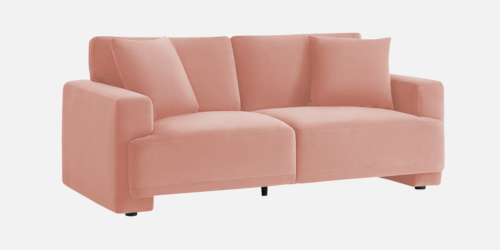 Kosta Velvet 2 Seater Sofa In Blush Pink Colour - Febonic Living