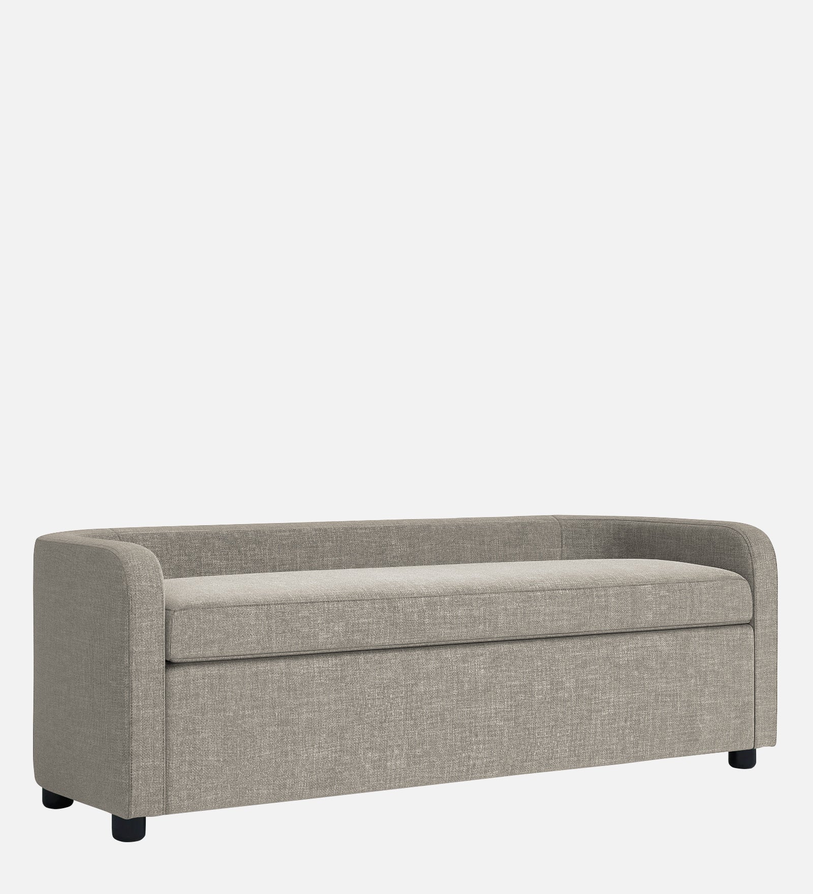 Cooper Fabric Storage Bench In Ash Grey Colour - Febonic Living