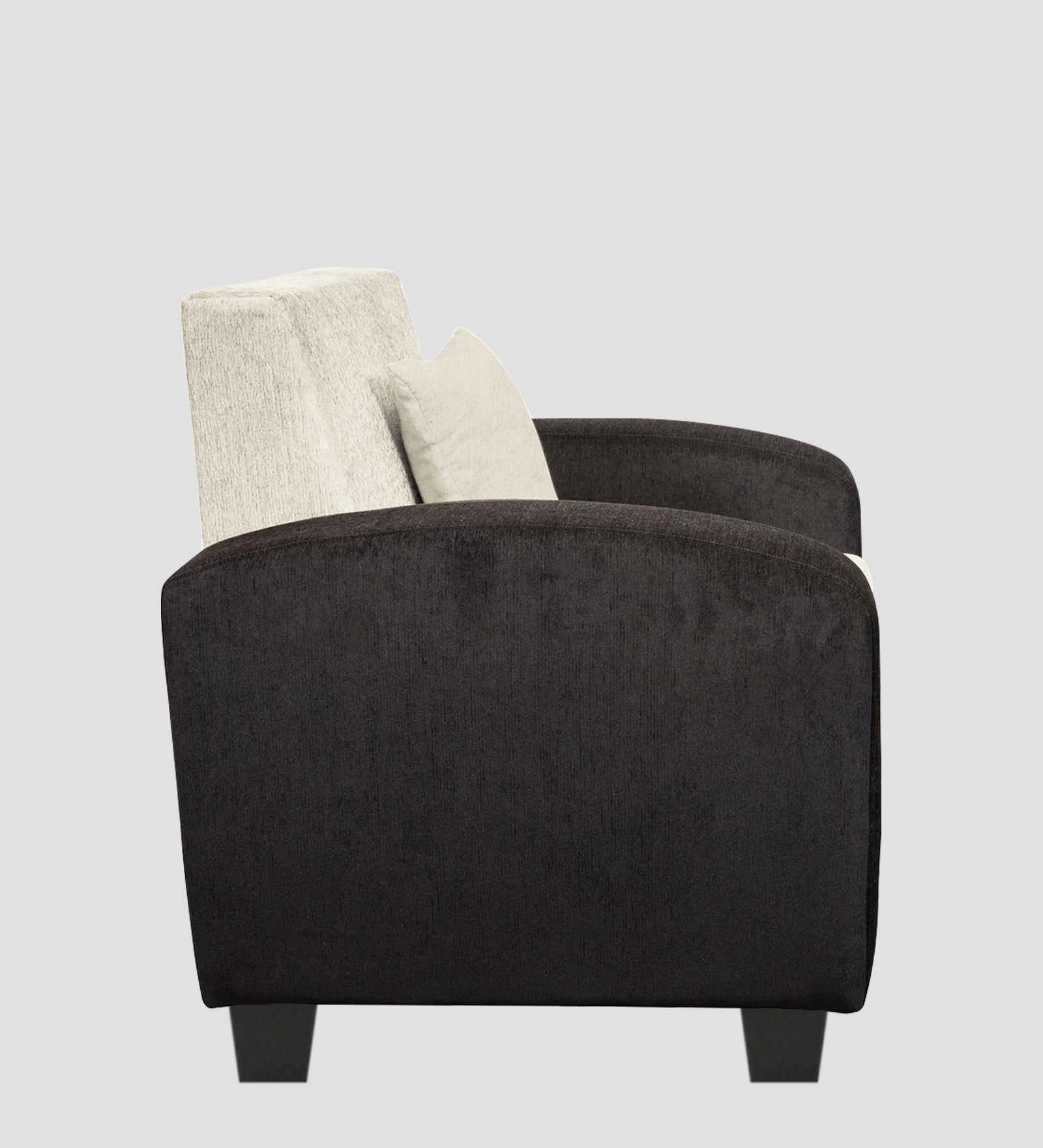 Alex Fabric 1 Seater Sofa In Ivory Cream Colour - Febonic Living