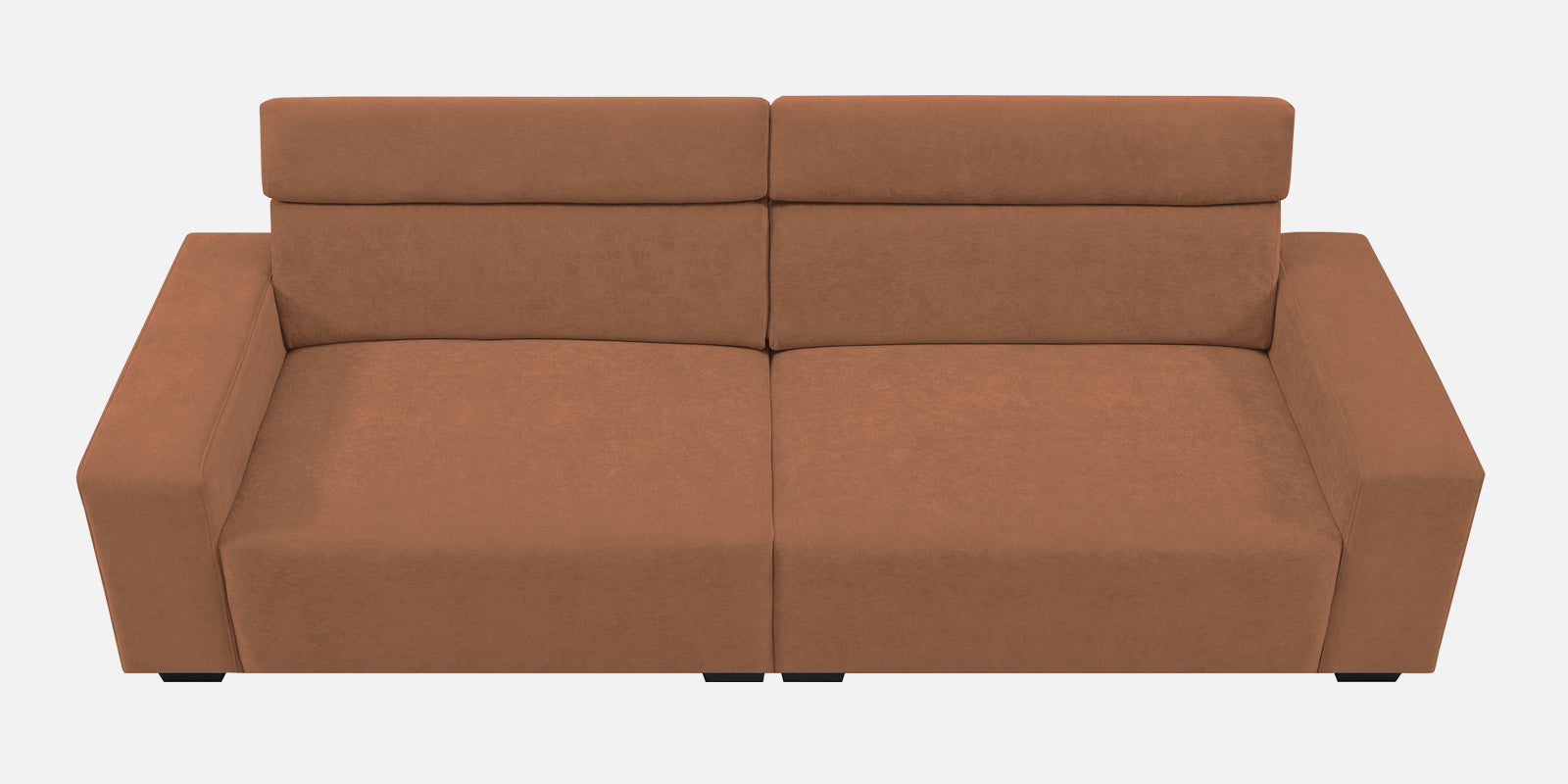 Hiro Fabric 3 Seater Sofa In Caramel Beige Colour - Febonic Living
