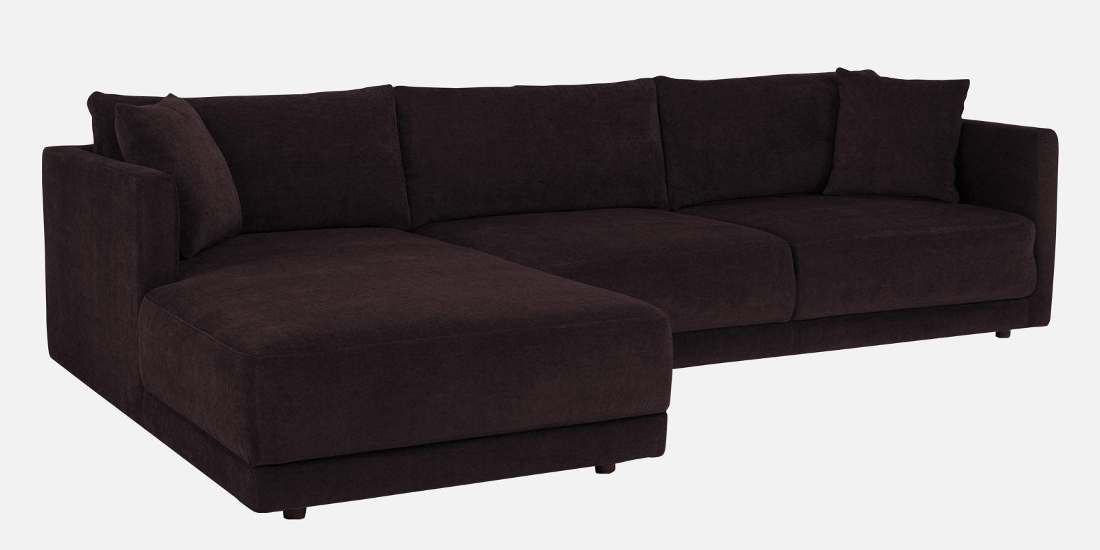 Northern Fabric RHS Sectional Sofa (3+Lounger) In Cara Brown Colour - Febonic Living