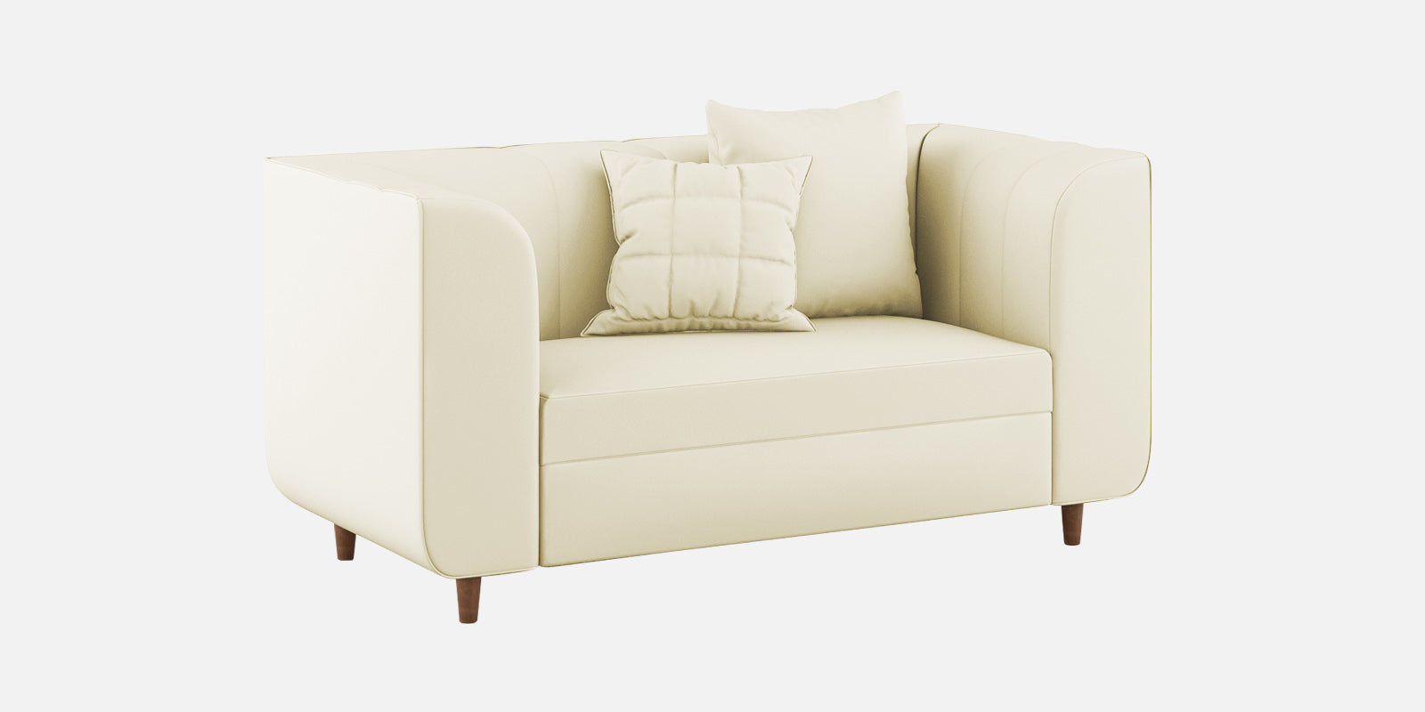 Sumo Velvet 2 Seater Sofa In Warm White Colour - Febonic Living